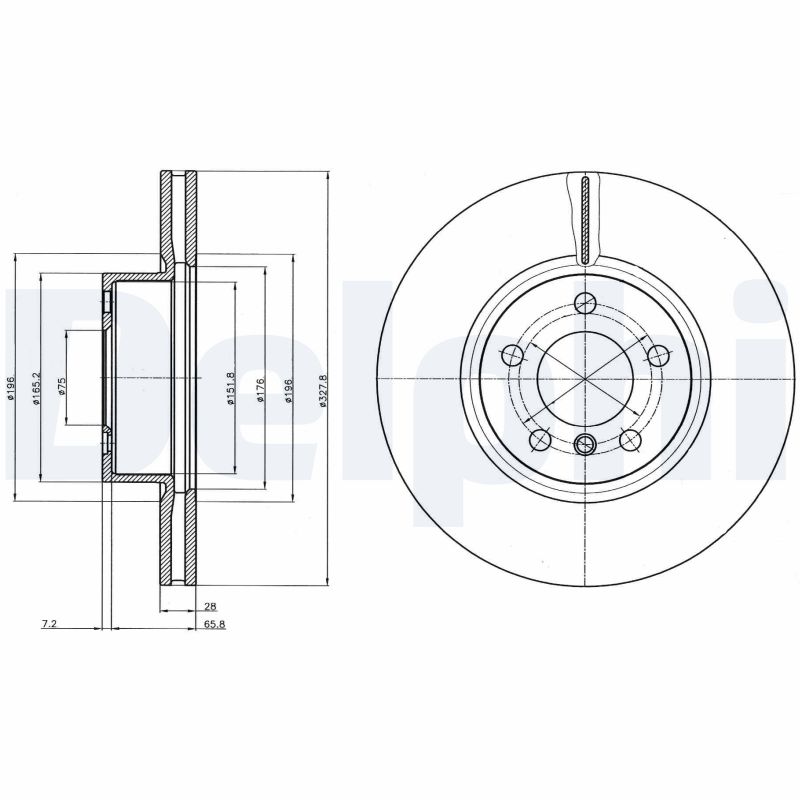 DELPHI BG9108 Discofreno-Discofreno-Ricambi Euro