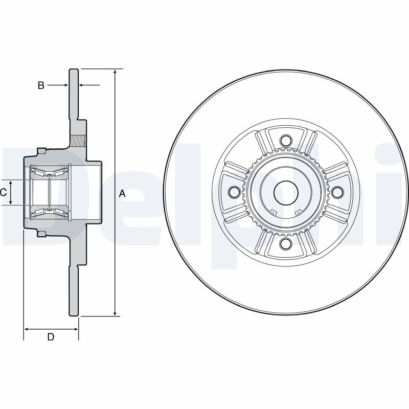 DELPHI BG9114RS Discofreno