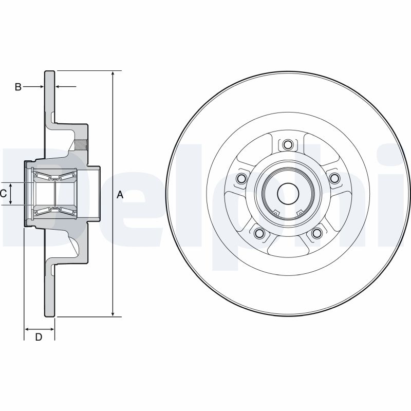 DELPHI BG9115RS Discofreno