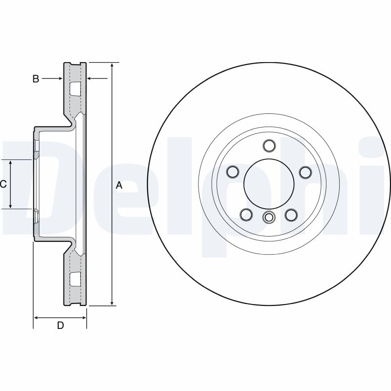 DELPHI BG9117C Discofreno-Discofreno-Ricambi Euro