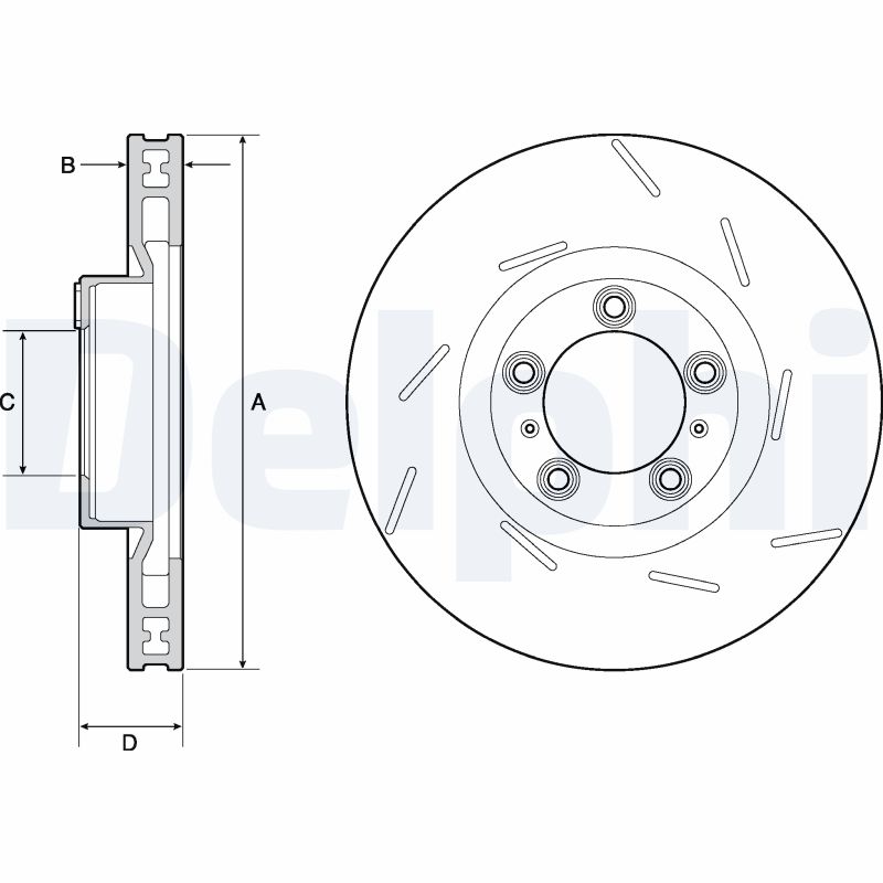 DELPHI BG9127C Discofreno-Discofreno-Ricambi Euro