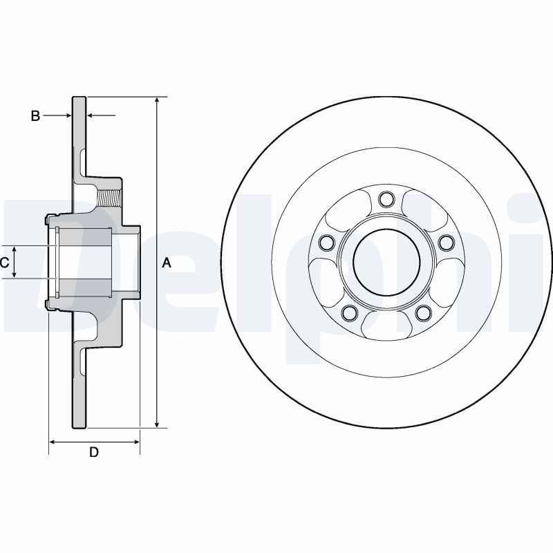 DELPHI BG9138RS Disc frana