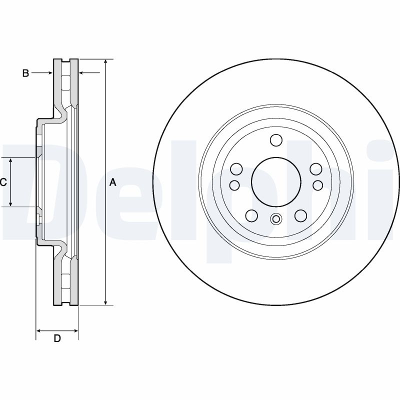 DELPHI BG9148C Discofreno-Discofreno-Ricambi Euro