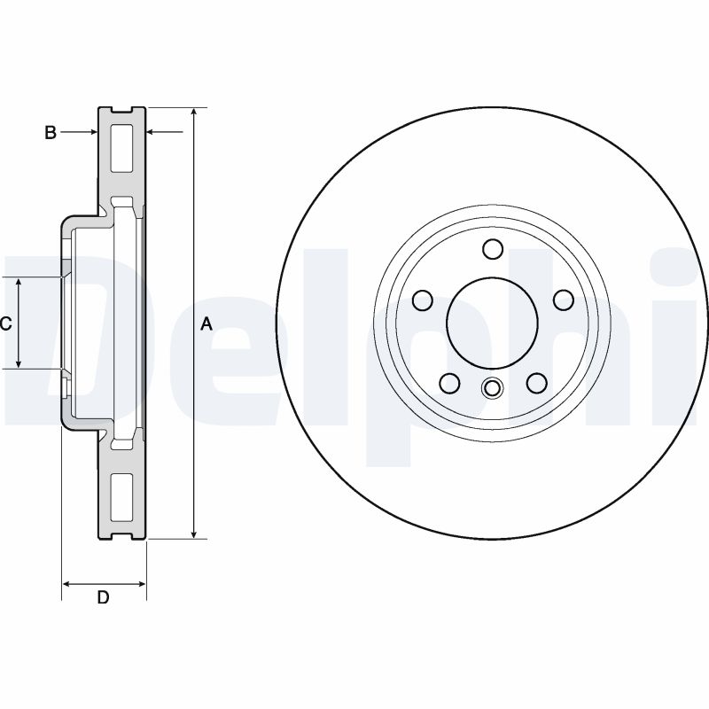 DELPHI BG9155C Discofreno-Discofreno-Ricambi Euro