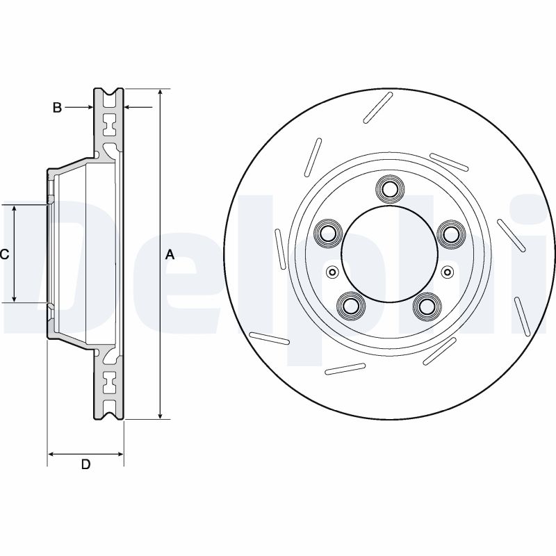 DELPHI BG9164C Discofreno