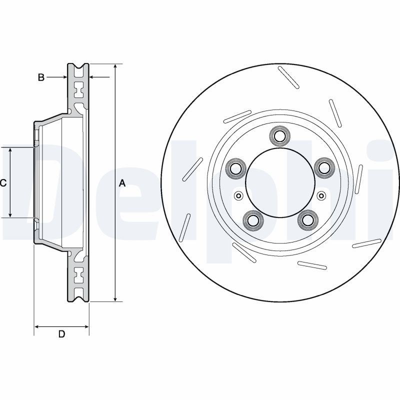 DELPHI BG9165C Discofreno