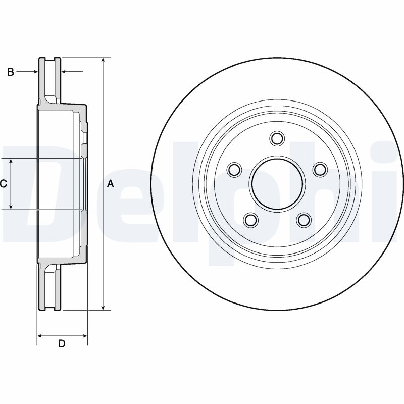 DELPHI BG9170C Discofreno-Discofreno-Ricambi Euro