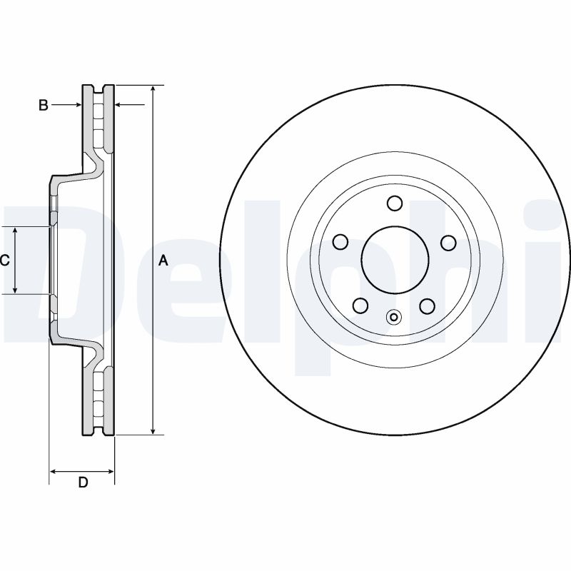 DELPHI BG9173C Discofreno-Discofreno-Ricambi Euro