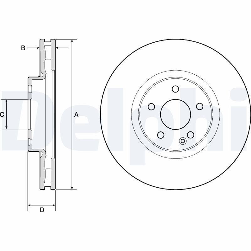 DELPHI BG9174C Discofreno-Discofreno-Ricambi Euro