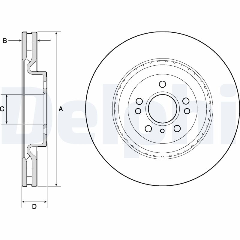 DELPHI BG9175C Discofreno-Discofreno-Ricambi Euro