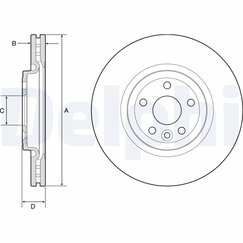 DELPHI BG9177C Discofreno-Discofreno-Ricambi Euro