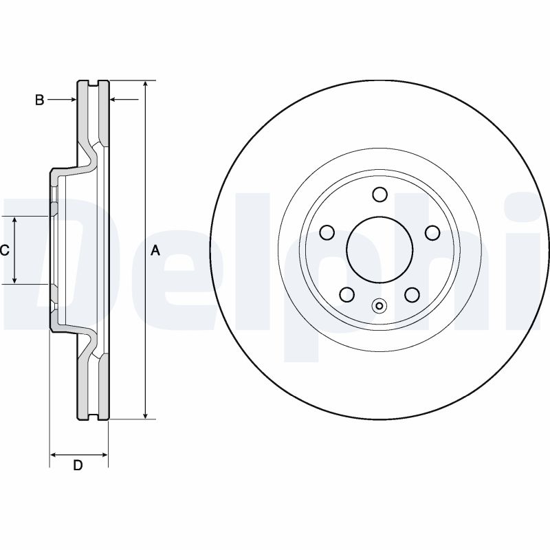 DELPHI BG9181C Discofreno-Discofreno-Ricambi Euro