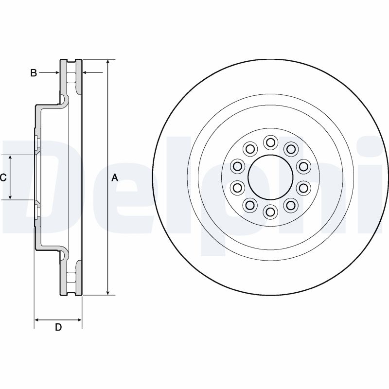 DELPHI BG9182C Discofreno