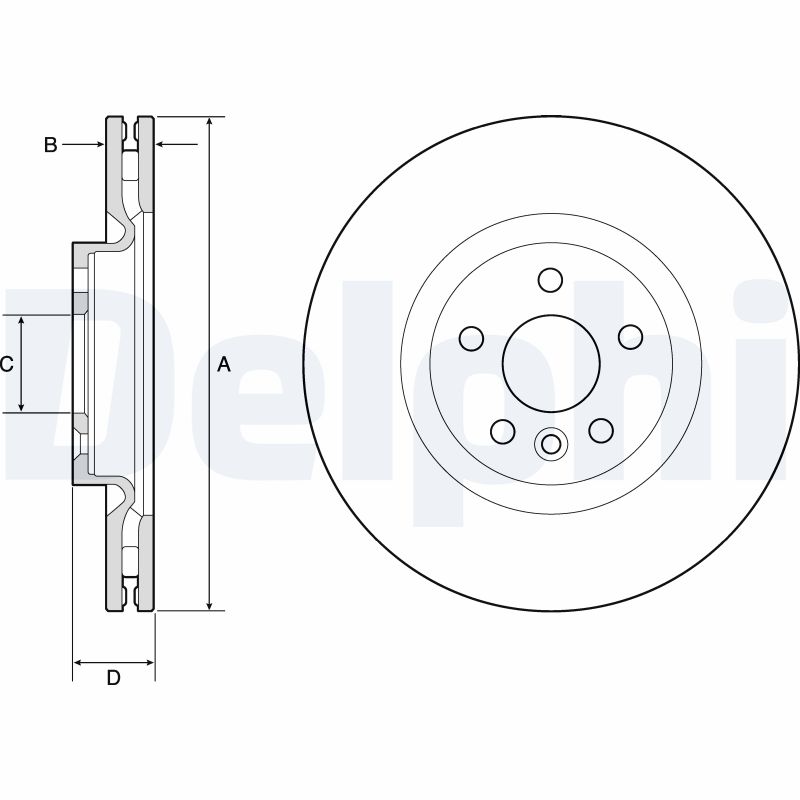 DELPHI BG9183C Discofreno-Discofreno-Ricambi Euro