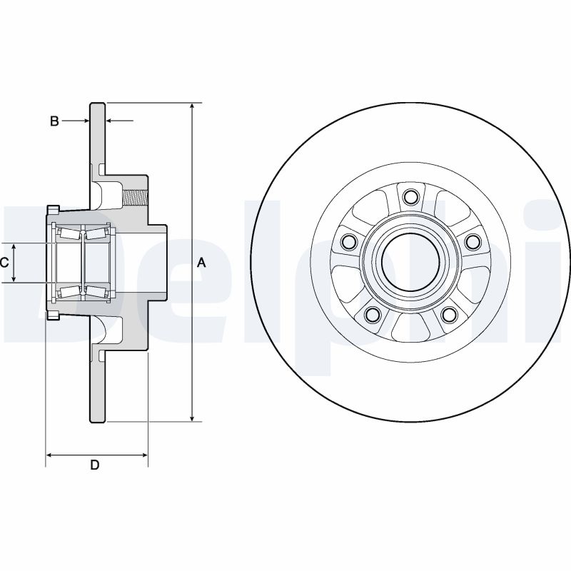 DELPHI BG9190RSC Discofreno-Discofreno-Ricambi Euro