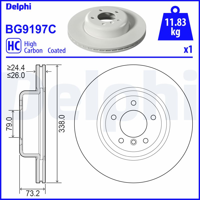 DELPHI BG9197C Discofreno