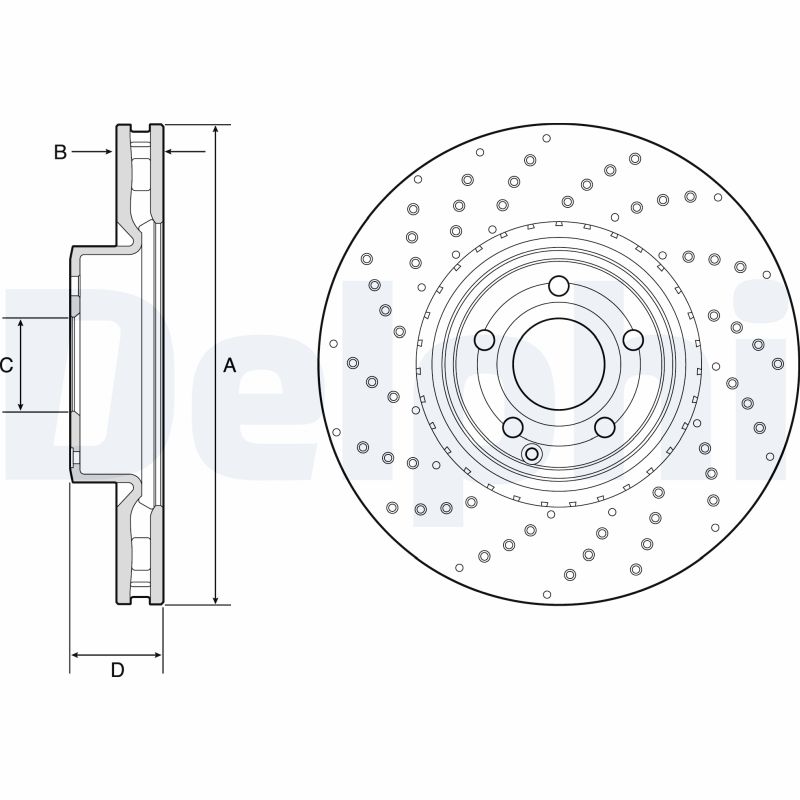 DELPHI BG9216C Discofreno-Discofreno-Ricambi Euro