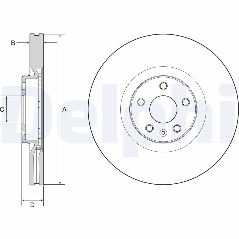 DELPHI BG9231C Discofreno-Discofreno-Ricambi Euro