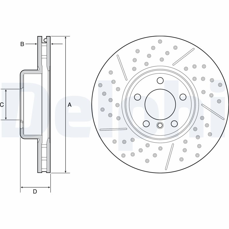 DELPHI BG9234C Discofreno-Discofreno-Ricambi Euro