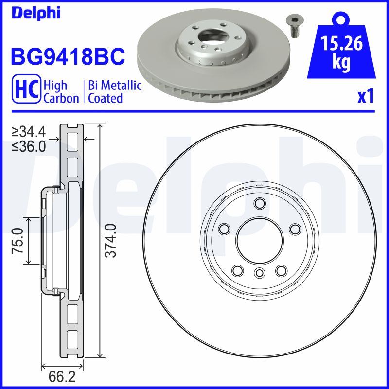 DELPHI BG9418BC Discofreno