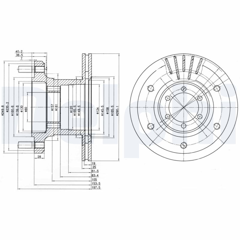 DELPHI BG9453 Discofreno