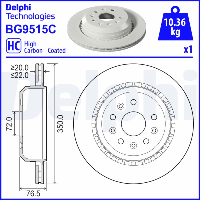 DELPHI BG9515C Discofreno