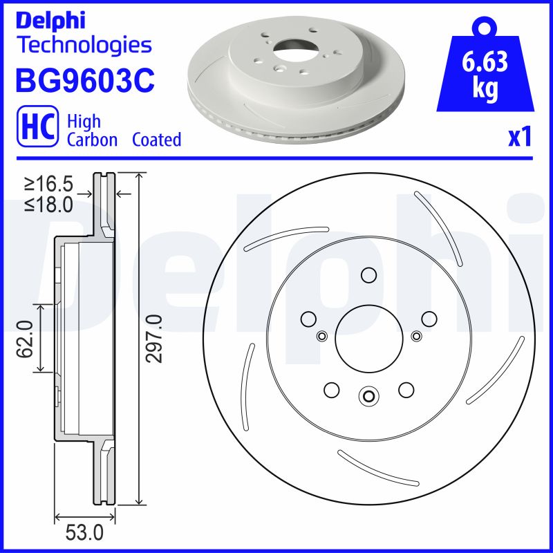 DELPHI BG9603C Discofreno