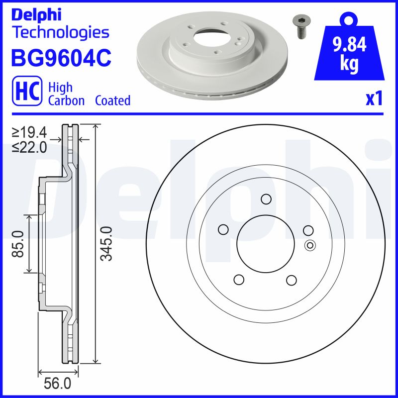 DELPHI BG9604C Discofreno