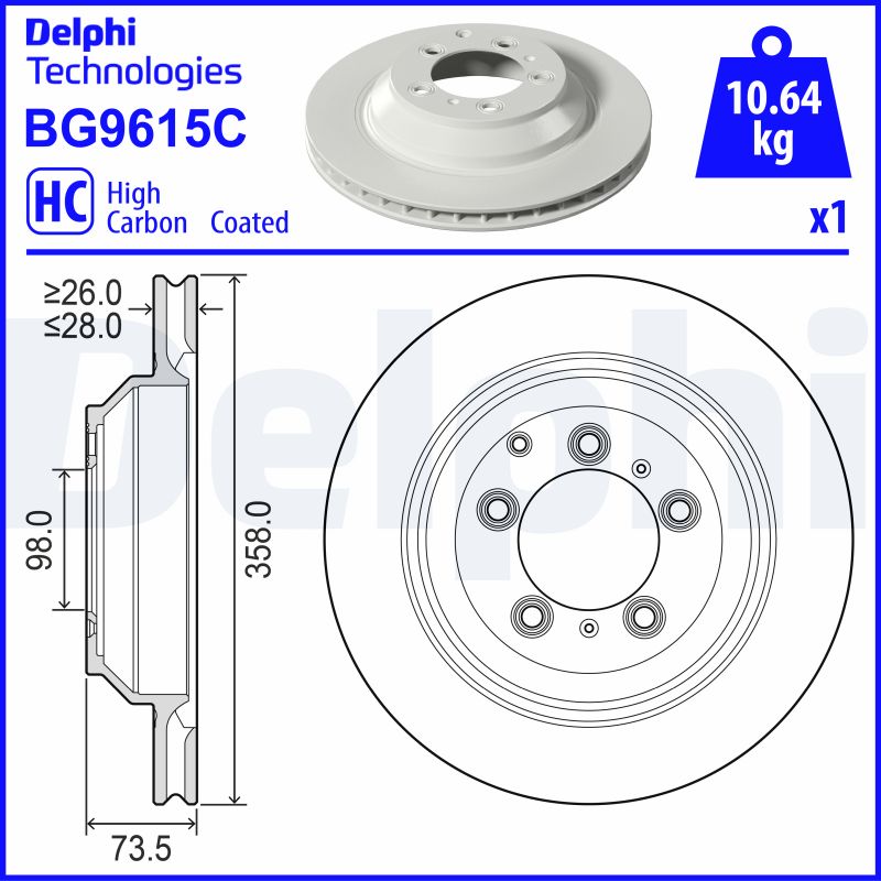 DELPHI BG9615C Piduriketas