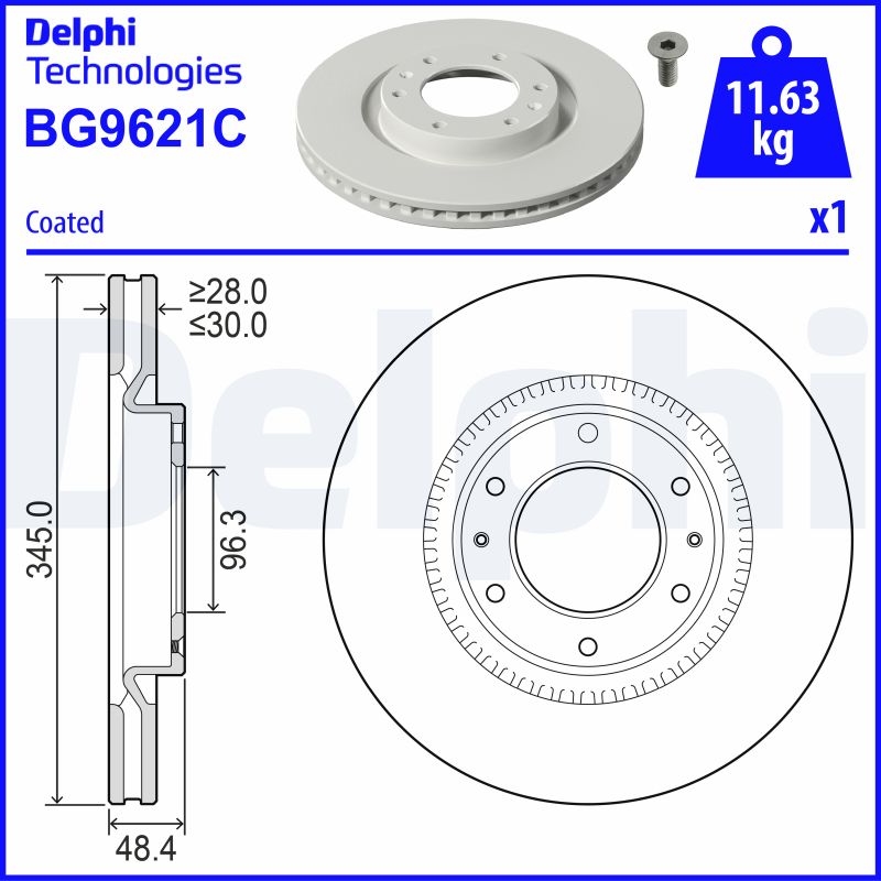 DELPHI BG9621C Discofreno