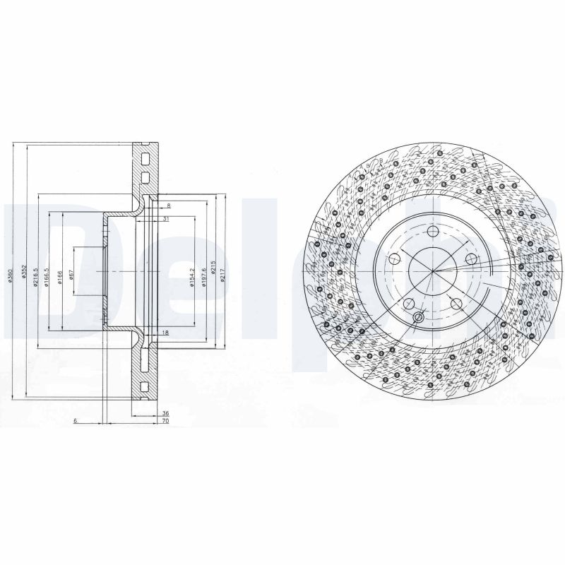 DELPHI BG9879 Discofreno