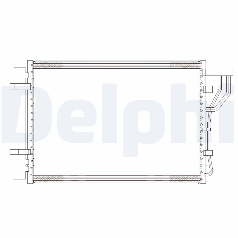 DELPHI CF20302 Condensatore, Climatizzatore-Condensatore, Climatizzatore-Ricambi Euro