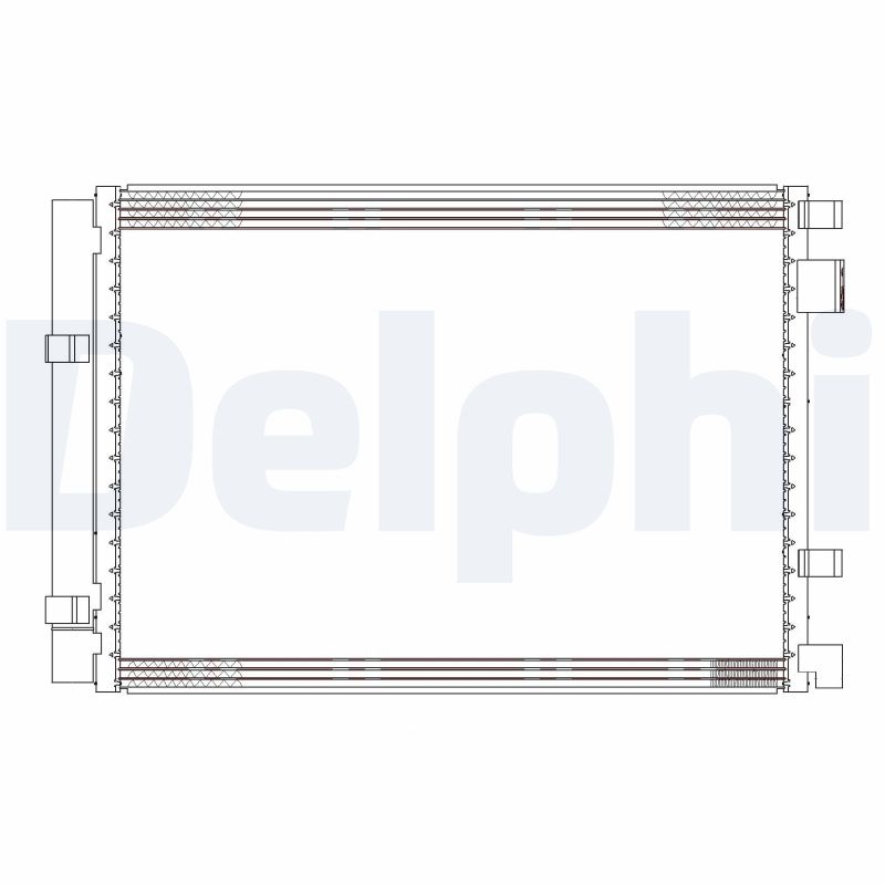 DELPHI CF20306 Condensatore, Climatizzatore-Condensatore, Climatizzatore-Ricambi Euro