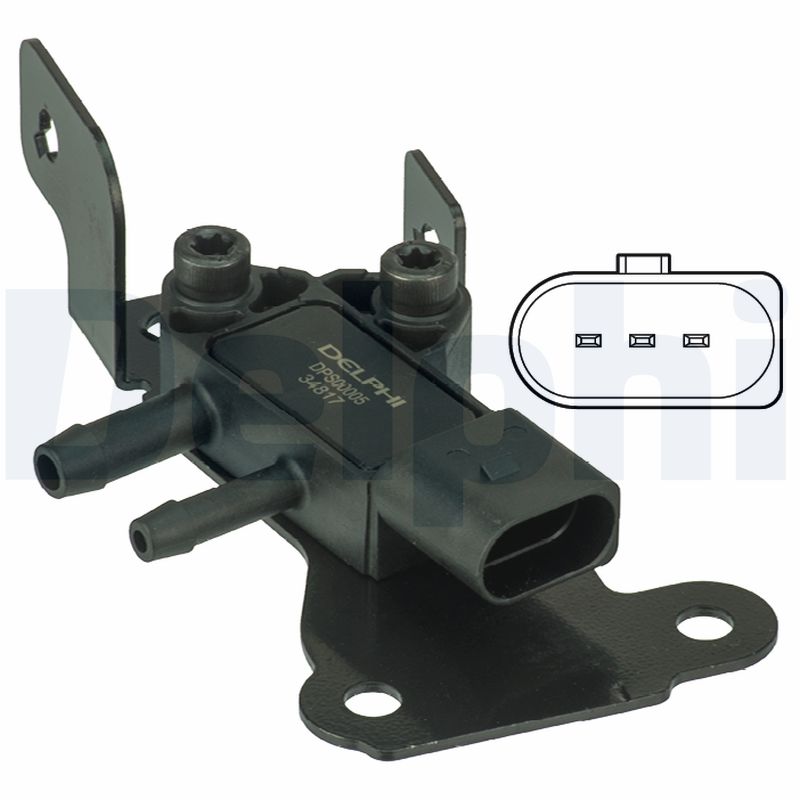 DELPHI DPS00005 Sensore, Pressione gas scarico-Sensore, Pressione gas scarico-Ricambi Euro