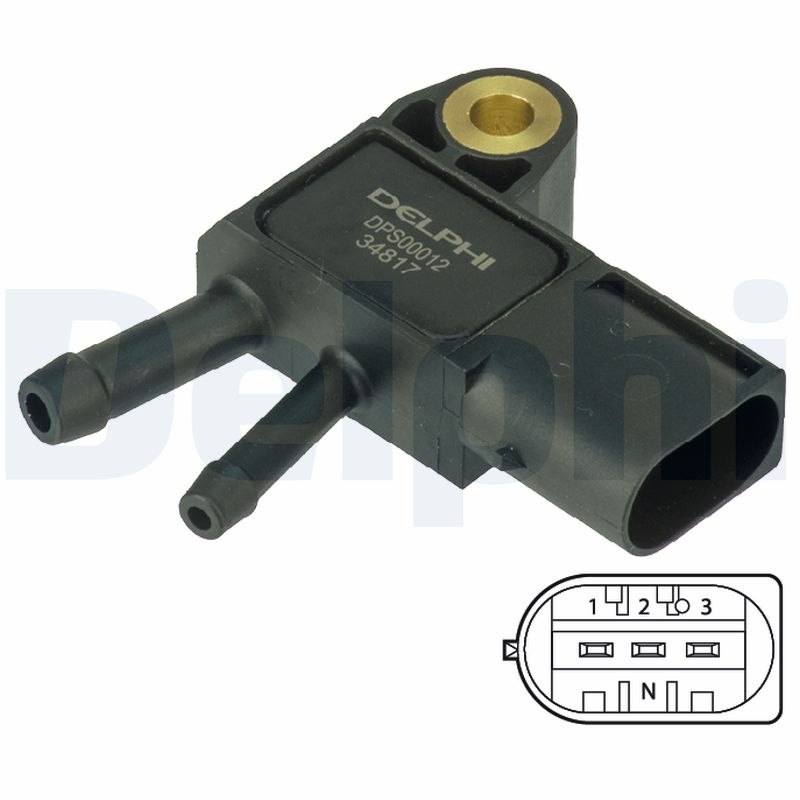 DELPHI DPS00012 Sensore, Pressione gas scarico-Sensore, Pressione gas scarico-Ricambi Euro