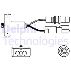 DELPHI ES10258-12B1 Sonda lambda-Sonda lambda-Ricambi Euro