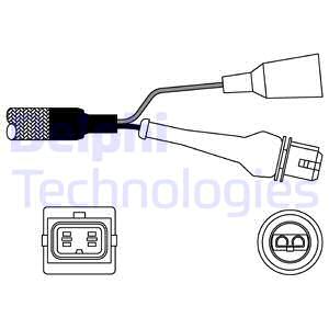 DELPHI ES10957-12B1 Sonda lambda-Sonda lambda-Ricambi Euro