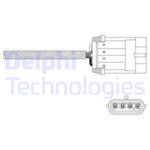 DELPHI ES11052-12B1 Sonda lambda