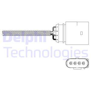 DELPHI ES20343-12B1 Sonda lambda-Sonda lambda-Ricambi Euro