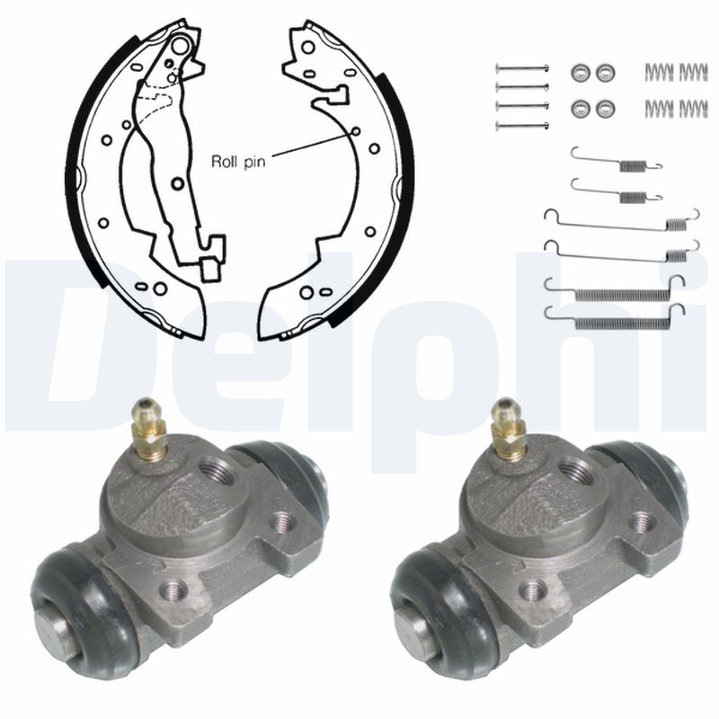 DELPHI KP768 Kit ganasce freno