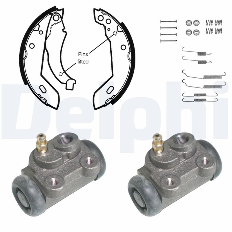 DELPHI KP834 Kit ganasce freno-Kit ganasce freno-Ricambi Euro