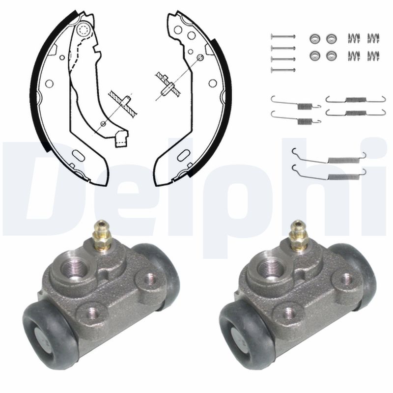 DELPHI KP837 Kit ganasce freno-Kit ganasce freno-Ricambi Euro