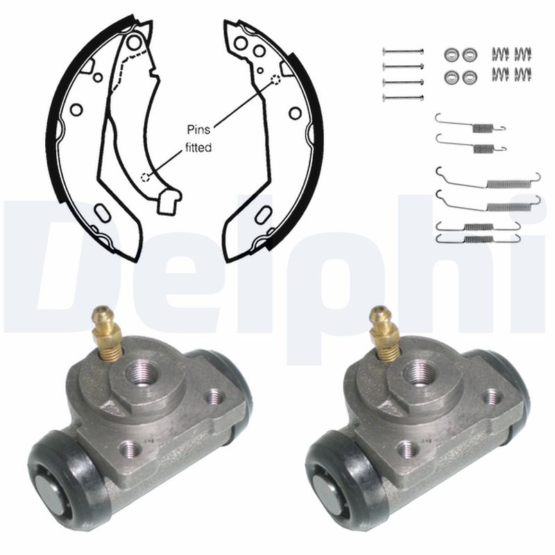 DELPHI KP872 Kit ganasce freno