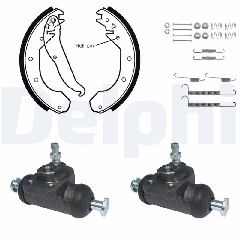 DELPHI KP888 Kit ganasce freno-Kit ganasce freno-Ricambi Euro