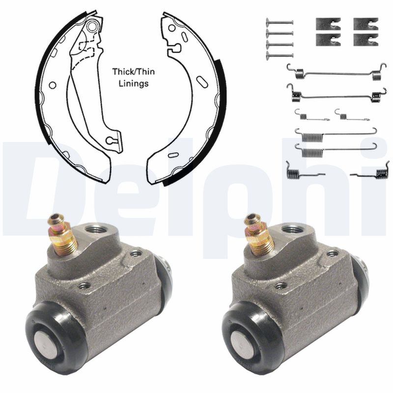 DELPHI KP923 Kit ganasce freno