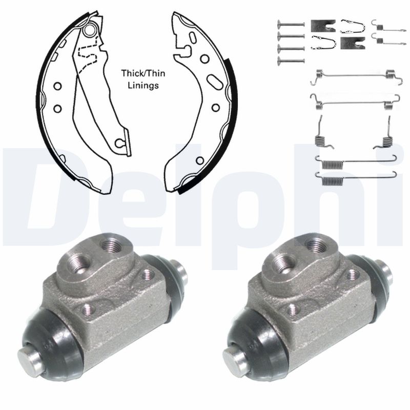 DELPHI KP924 Kit ganasce freno