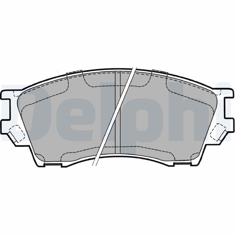 DELPHI LP1063 Kit pastiglie freno, Freno a disco