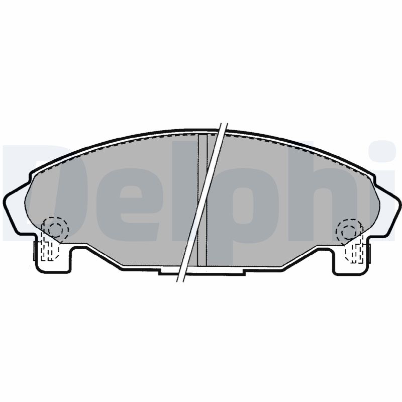 DELPHI LP1064 Kit pastiglie freno, Freno a disco