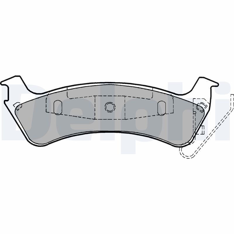 DELPHI LP1183 Kit pastiglie freno, Freno a disco-Kit pastiglie freno, Freno a disco-Ricambi Euro