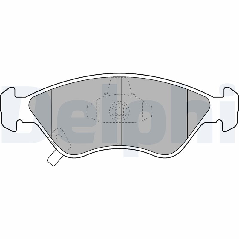 DELPHI LP1303 Kit pastiglie freno, Freno a disco